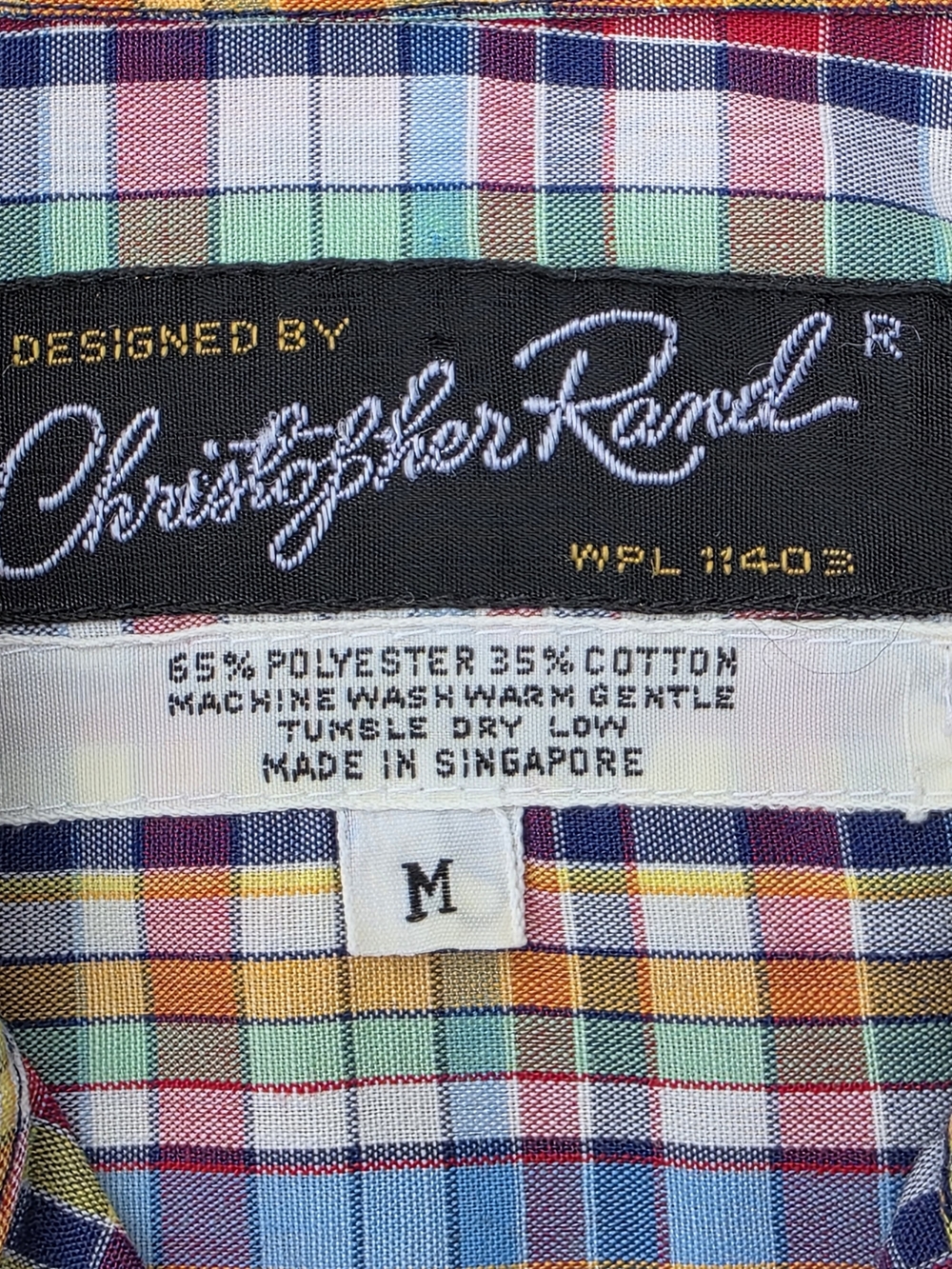 Vintage Christopher Rand Plaid Button Up Shirt Medium - Picture 4 of 10